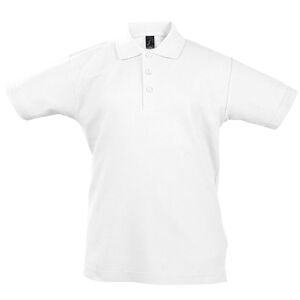 Рубашка поло детская Summer II Kids, белая, на рост 106-116 см