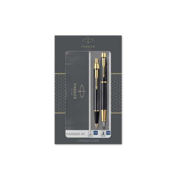 Набор «Parker IM Core Black GT»: ручка шариковая, ручка перьевая