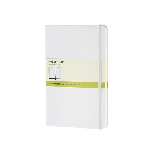 Записная книжка Moleskine Classic (нелинованный) в твердой обложке, Large (13х21см), белый