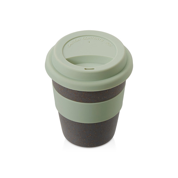 Стакан с силиконовой крышкой "Cafe", olive