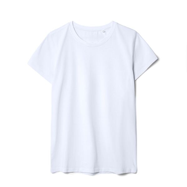 Футболка женская T-bolka Stretch Lady, белая (холодный оттенок), размер S
