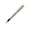 Перьевая ручка Parker IM Metal Brushed Metal GT, перо: F, цвет чернил: blue