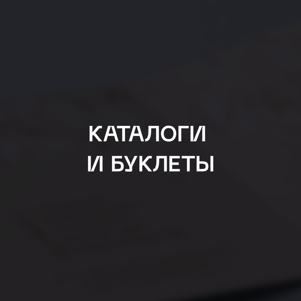 Каталоги и буклеты